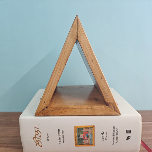 Triangle Wooden Book Stand