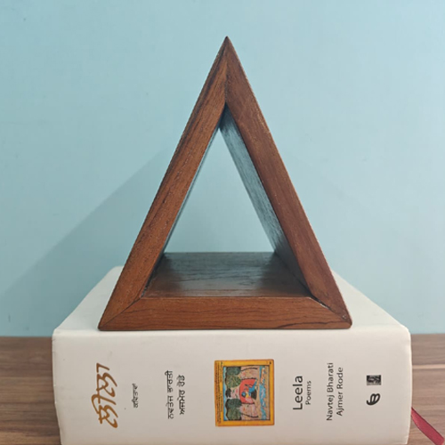 Triangle Wooden Book Stand